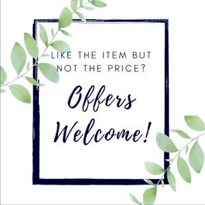 Reasonable offers are always considered! 💙